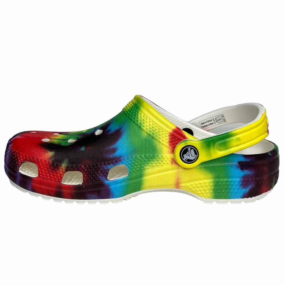 Crocs Classic Women’s Tie Dye Clogs Size 6/Mens 4 Multicolor Water Friendly - Picture 3 of 13